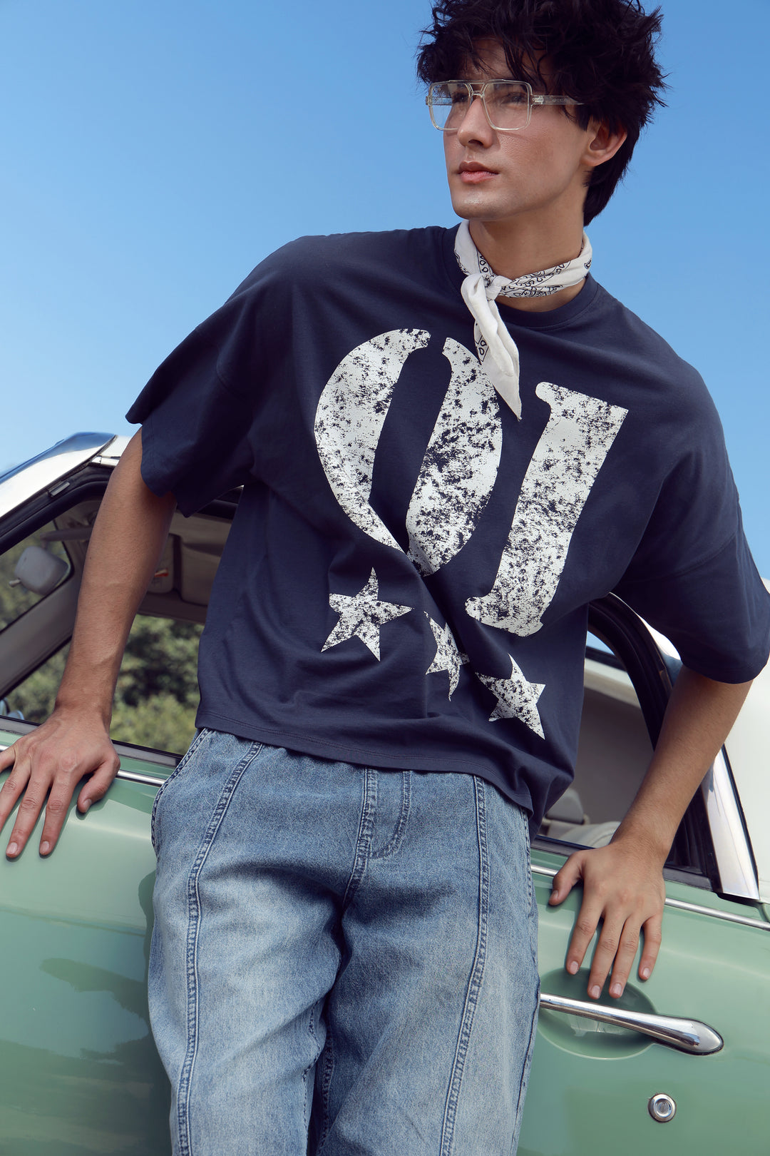 Men’s Baggy Graphic T-Shirt – Oversized Streetwear Tee for Casual Urban Style