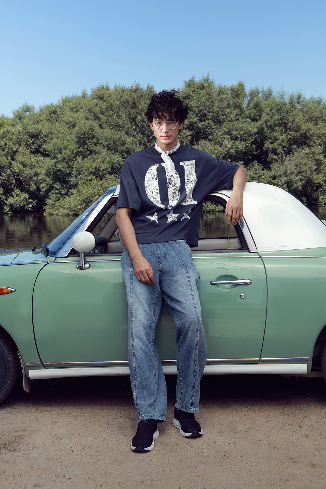 Men’s Baggy Graphic T-Shirt – Oversized Streetwear Tee for Casual Urban Style